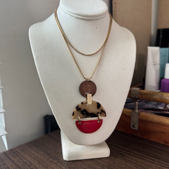 SIMLA STATMENT MINIMAL COLLAR NECKLACE - Picture 2 of 2